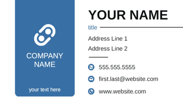 Picture of Business Card 16  - Horizontal - Business Card Magnet