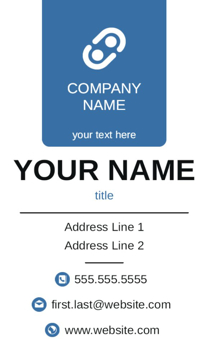 Picture of Business Card 16  - Vertical - Business Card Magnet