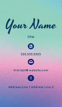 Picture of Business Card 17  - Vertical - Business Card Magnet