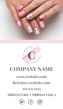 Picture of Business Card 19  - Vertical - Business Card Magnet