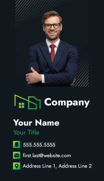 Picture of Business Card 2  - Vertical - Business Card Magnet