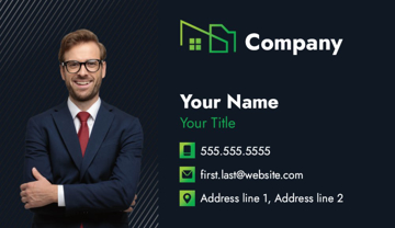 Picture of Business Card 2  - Horizontal - Business Card Magnet