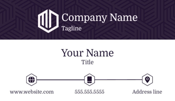 Picture of Business Card 5  - Horizontal - Business Card Magnet