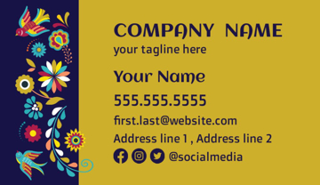 Picture of Business Card 8  - Horizontal - Business Card Magnet