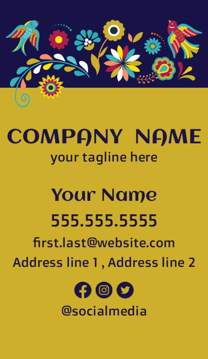 Picture of Business Card 8  - Vertical - Business Card Magnet