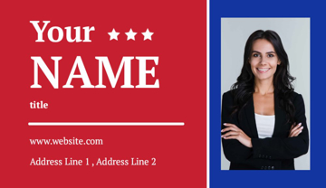Picture of Business Card 9  - Horizontal - Business Card Magnet