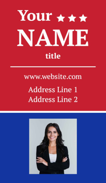 Picture of Business Card 9  - Vertical - Business Card Magnet