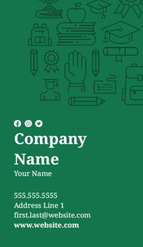 Picture of Education 13 - Vertical - Business Card Magnet