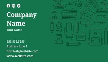 Picture of Education 13  - Horizontal - Business Card Magnet