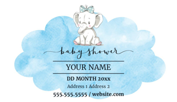 Picture of Events - Baby Shower Party  - Business Card Magnet