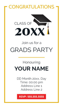 Picture of Events - Graduation Party  - Business Card Magnet