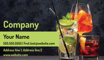 Picture of Food & Beverage 1  - Horizontal - Business Card Magnet