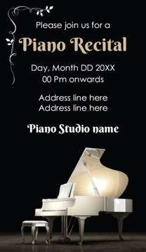 Picture of Events - Recital  - Business Card Magnet