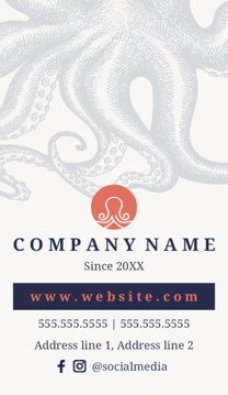 Picture of Food & Beverage 2  - Vertical - Business Card Magnet