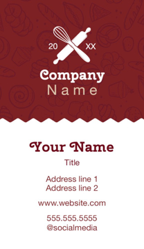 Picture of Food & Beverage 4  - Vertical - Business Card Magnet