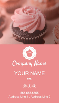 Picture of Food & Beverage 3  - Vertical - Business Card Magnet