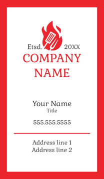 Picture of Food & Beverage 5  - Vertical - Business Card Magnet