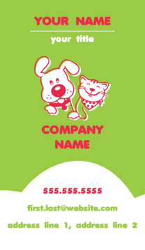 Picture of Pet Care 13 - Vertical - Business Card Magnet