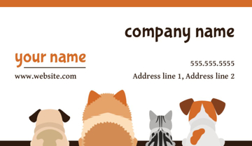 Picture of Pet Care 3  - Horizontal - Business Card Magnet