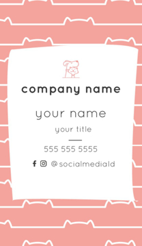 Picture of Pet Care 8 - Vertical - Business Card Magnet