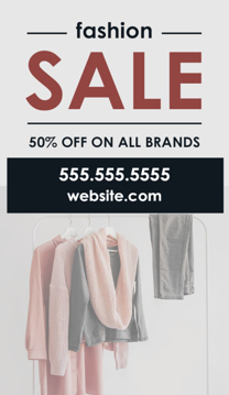 Picture of Promotional - Fashion Sale  - Business Card Magnet