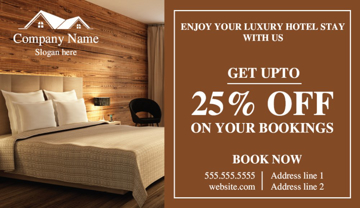Picture of Promotional - Hotel Offer  - Business Card Magnet