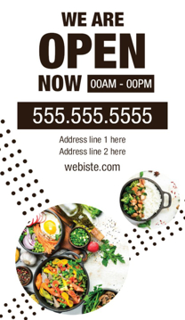 Picture of Promotional - Now Open  - Business Card Magnet