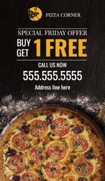 Picture of Promotional - Pizza Offer  - Business Card Magnet