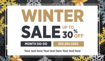 Picture of Promotional - Winter Sale  - Business Card Magnet
