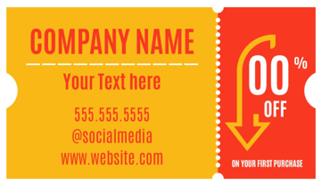 Picture of Promotional 6  - Horizontal - Business Card Magnet