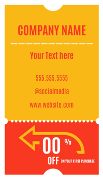 Picture of Promotional 6  - Vertical - Business Card Magnet