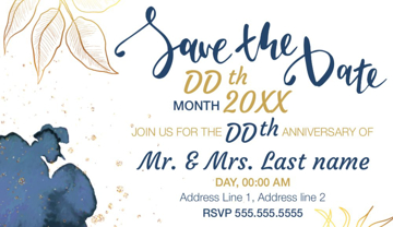 Picture of Save The Date 8  - Horizontal - Business Card Magnet