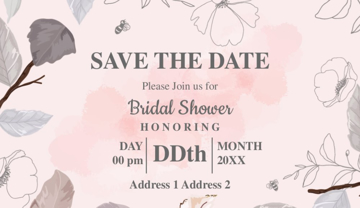 Picture of Save The Date 1  - Vertical - Postcard Magnet
