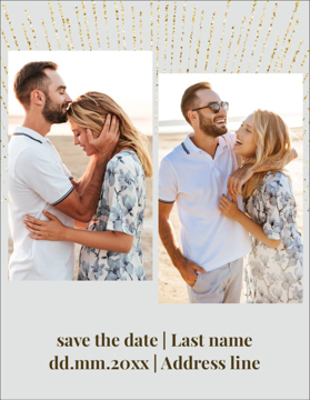 Picture of Save The Date 10  - Vertical - Postcard Magnet