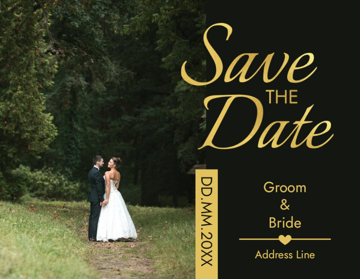 Picture of Save The Date 2  - Vertical - Postcard Magnet