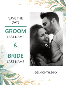 Picture of Save The Date 3  - Vertical - Postcard Magnet