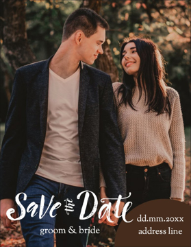 Picture of Save The Date 4  - Vertical - Postcard Magnet