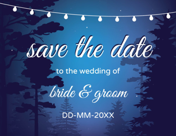 Picture of Save The Date 6  - Horizontal - Postcard Magnet