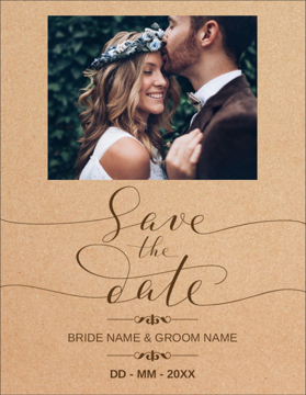 Picture of Save The Date 7  - Vertical - Postcard Magnet