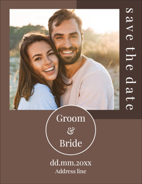 Picture of Save The Date 8  - Vertical - Postcard Magnet