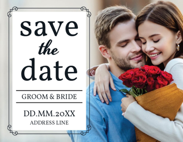 Picture of Save The Date 9  - Horizontal - Postcard Magnet