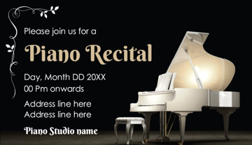 Picture of Events - Recital  - Business Card Magnet
